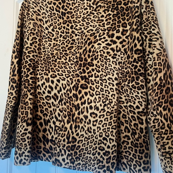 NWOT Never Worn Karen Kane Leopard Corduroy Blazer Petite Medium - Picture 13 of 15